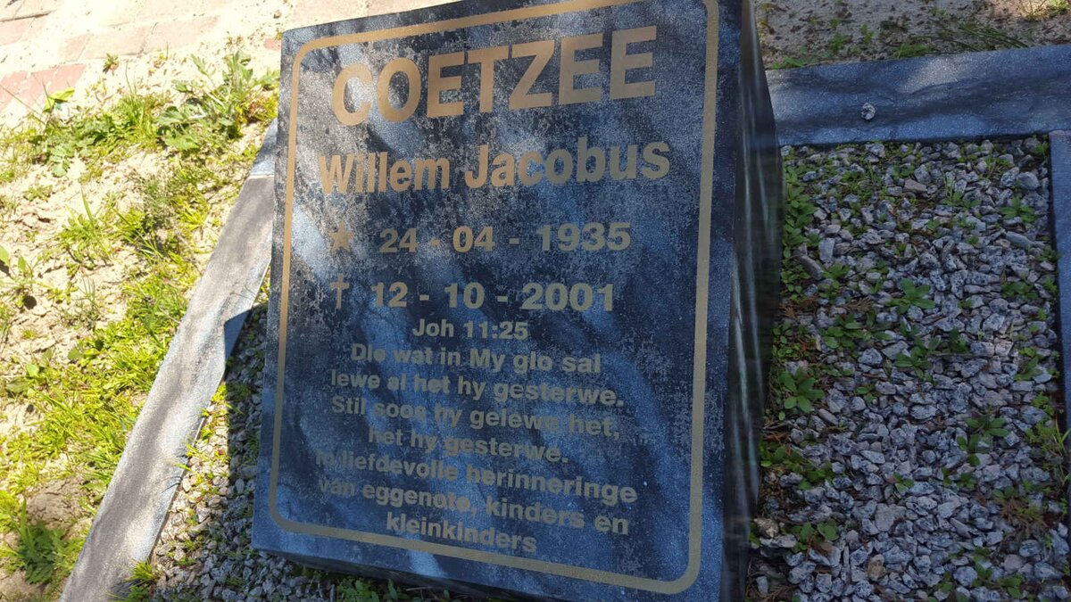 COETZEE Willem Jacobus 1935-2001