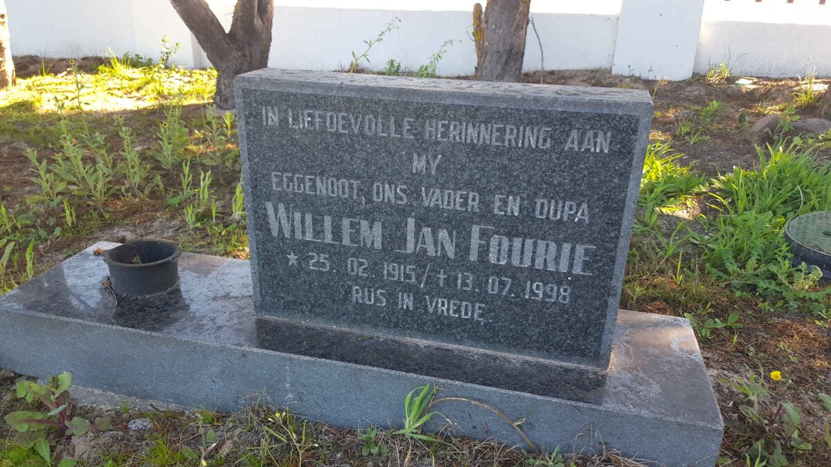 FOURIE Willem Jan 1915-1998