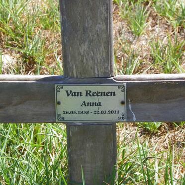 REENEN Anna, van 1938-2011