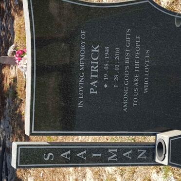 SAAIMAN Patrick 1948-2010