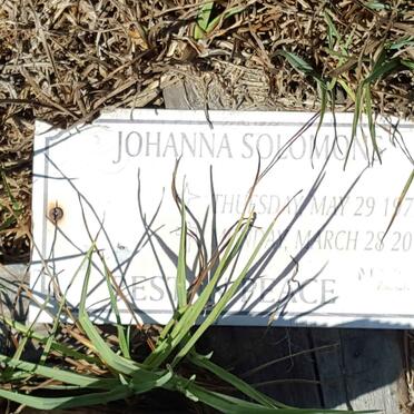 SOLOMONS Johanna 1979-2011