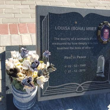 VRIES Louisa 1940-2010