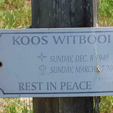 WITBOOI Koos 1940-2011