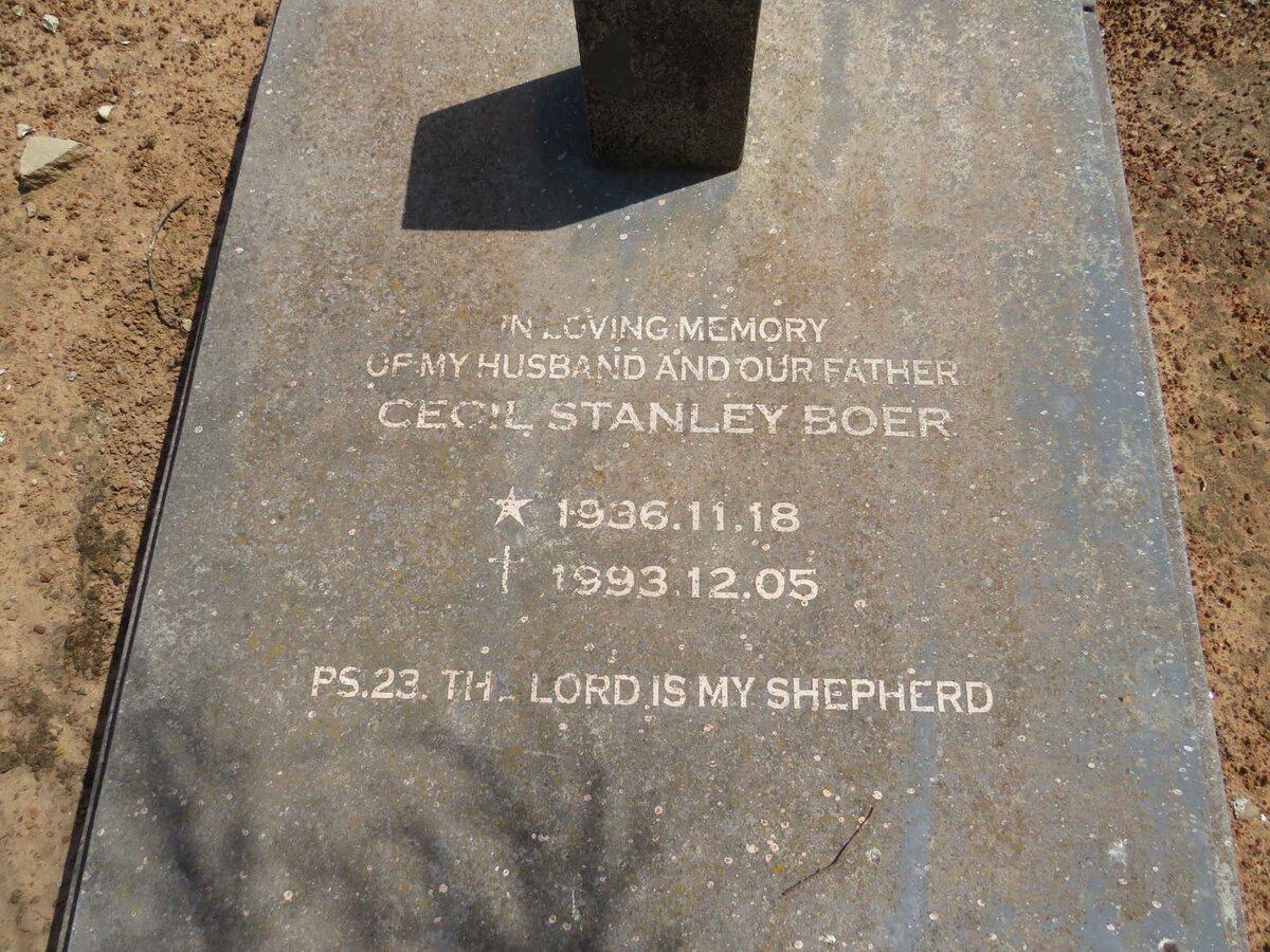 BOER Cecil Stanley 1936-1993