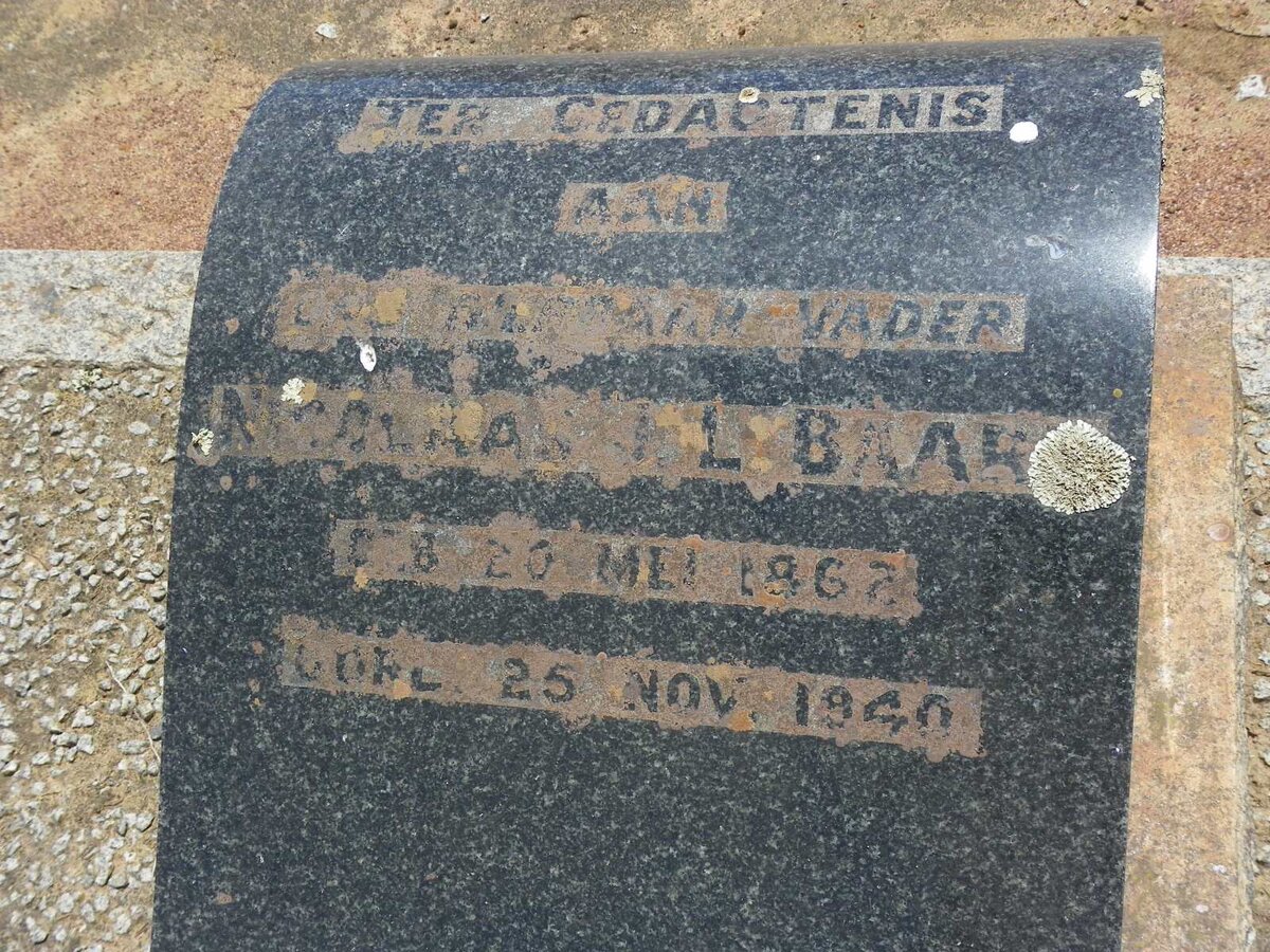 BAARD Nicolaas J.L. 1862-1940