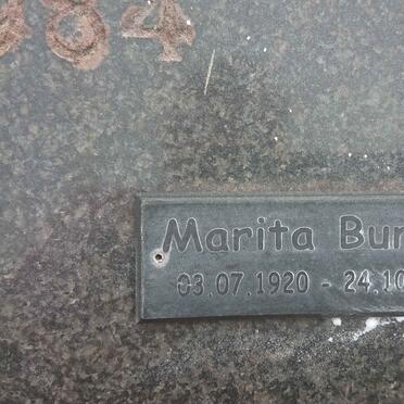 BURGER Jacob Frederik 1910-1984 &amp; Marita 1920-2013 