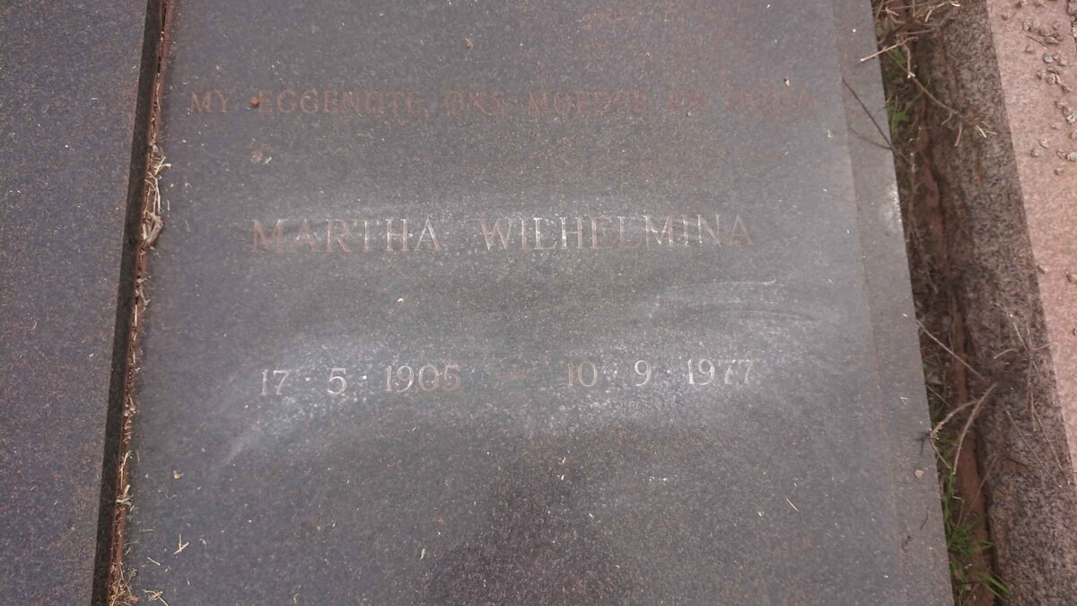 BEER Sybrand Abraham, de 1905-1978 &amp; Martha Wilhelmina 1905-1977