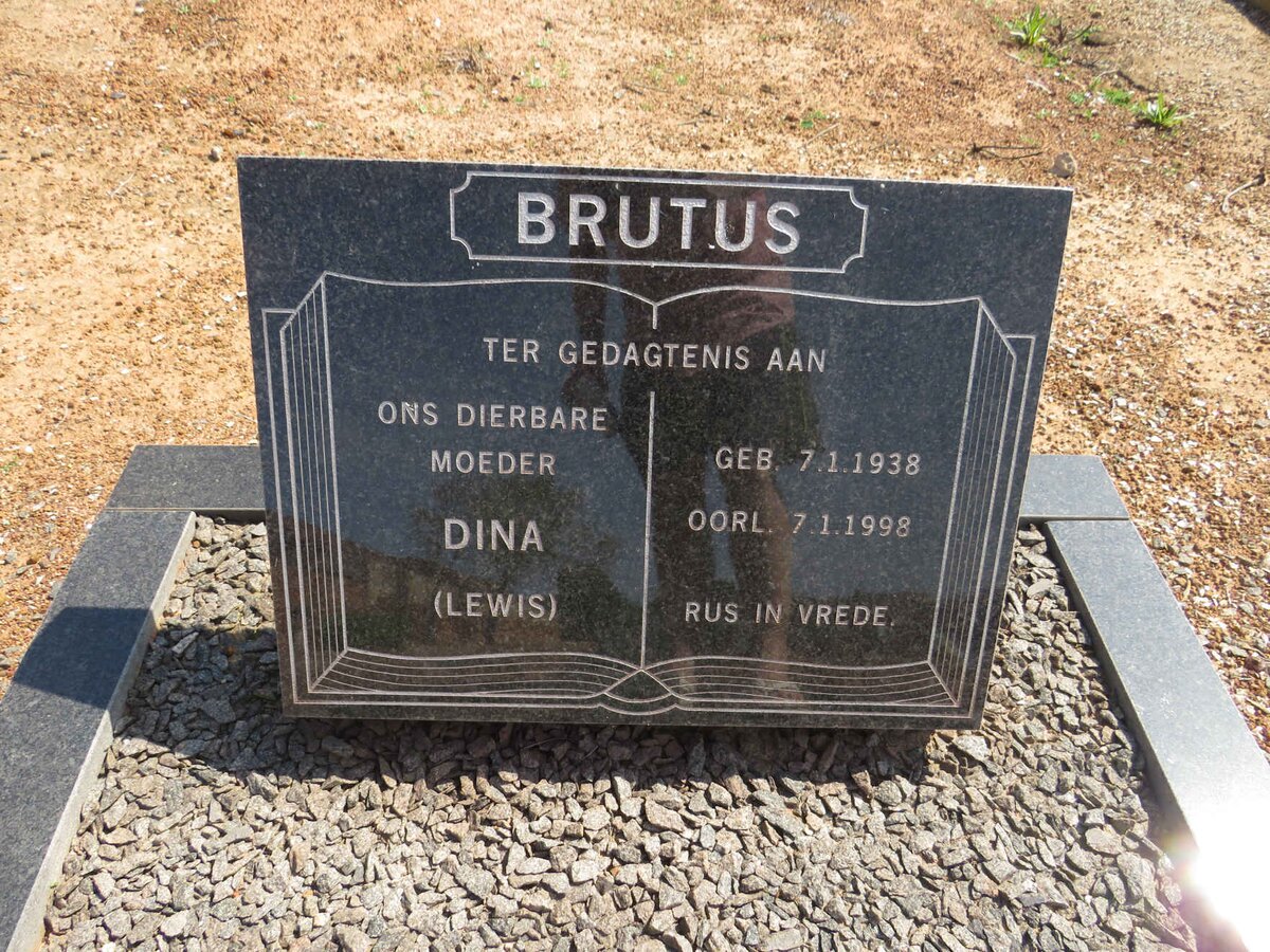 BRUTUS Dina nee LEWIS 1938-1998