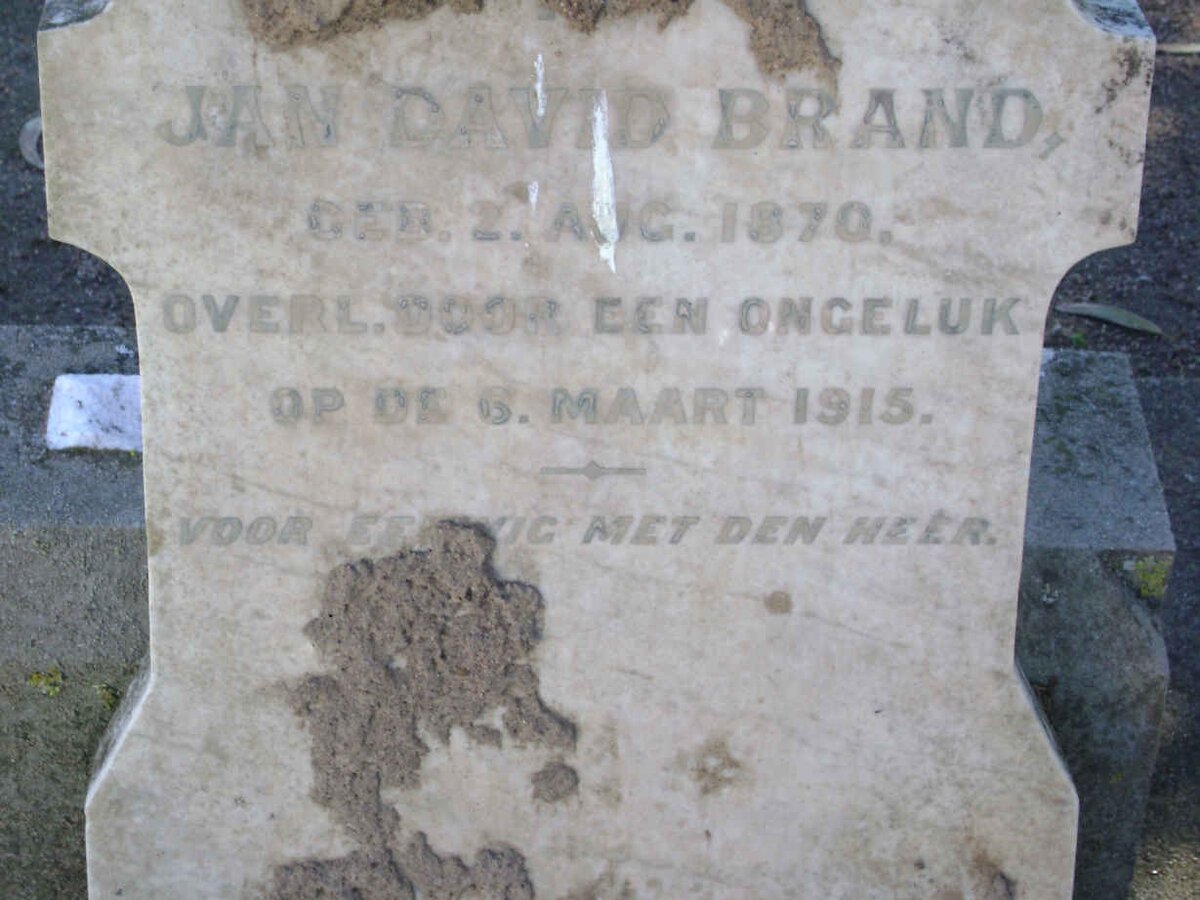 BRAND Jan David 1870-1915