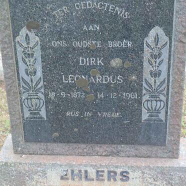 EHLERS Dirk Leonardus 1872-1961