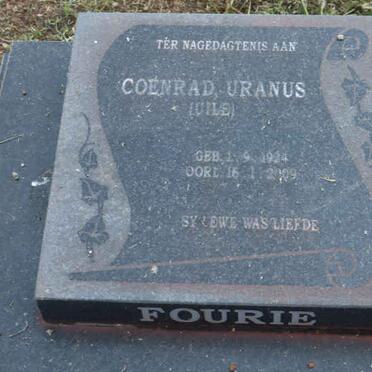 FOURIE Coenraad Uranus 1924-2009
