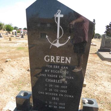 GREEN Charles H. 1937-1995 &amp; Iris 1935-2018