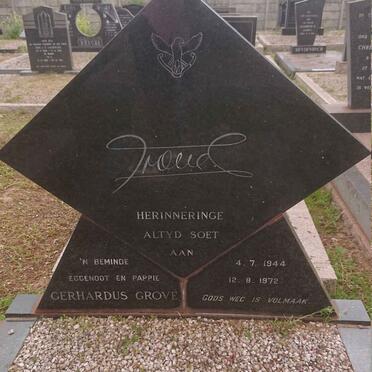 GROVE Gerhardus 1944-1972