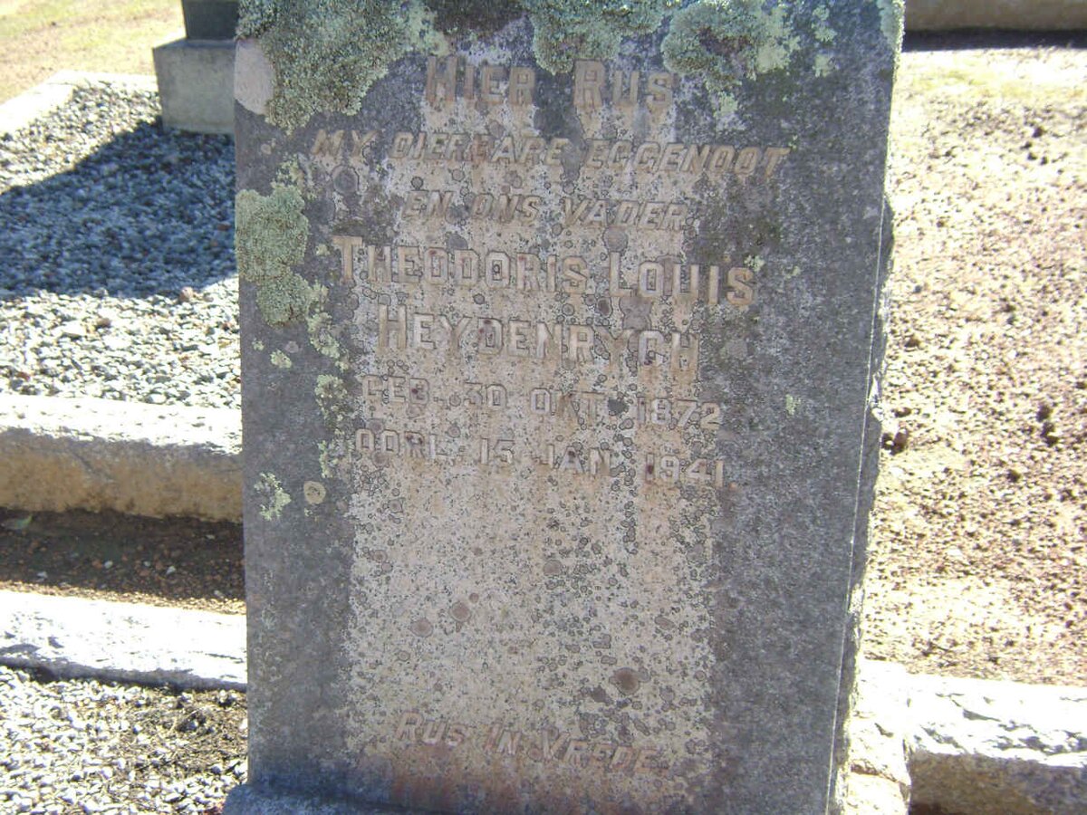 HEYDENRYCH Theodoris Louis 1872-1941