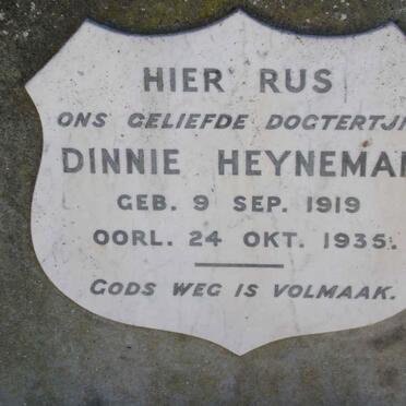 HEYNEMAN Dinnie 1919-1935