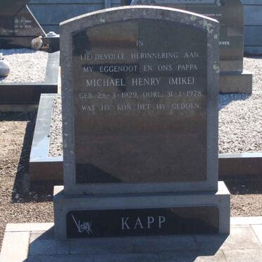 KAPP Michael Henry 1929-1978