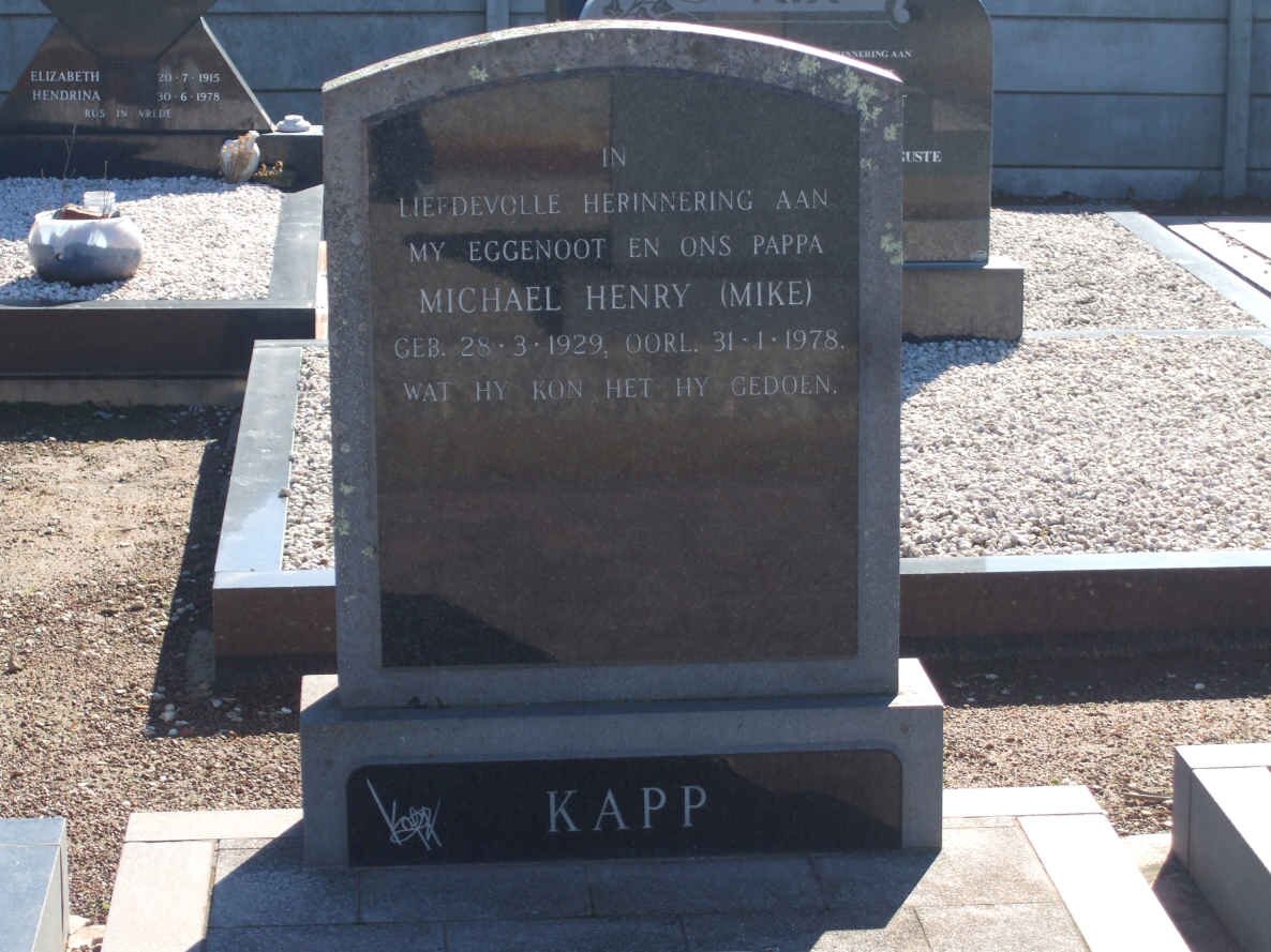 KAPP Michael Henry 1929-1978