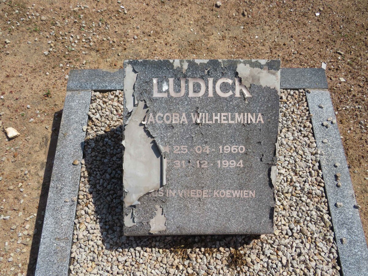 LUDICK Jacoba Wilhelmina 1960-1994