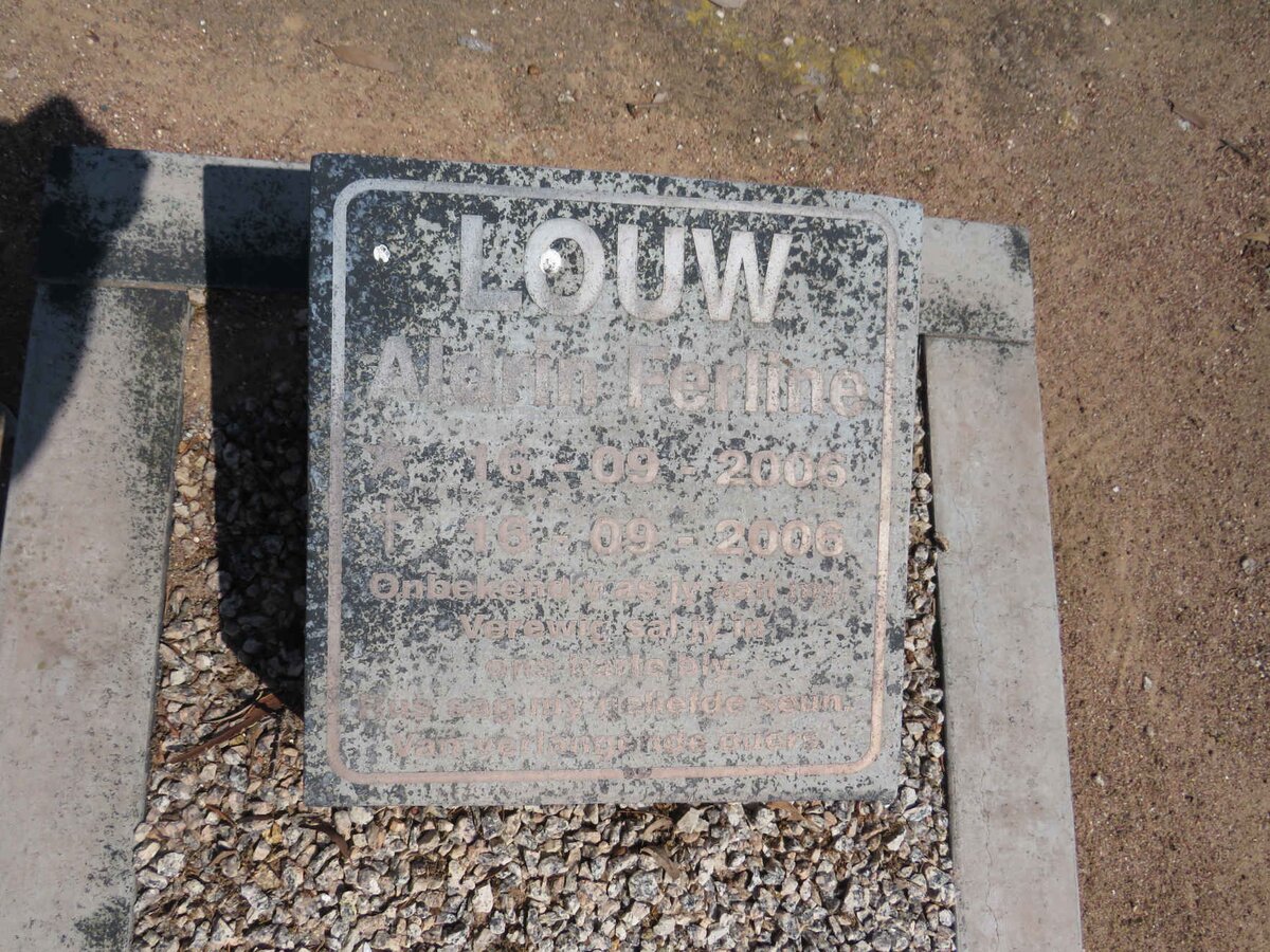 LOUW Aldrin Ferline 2006-2006