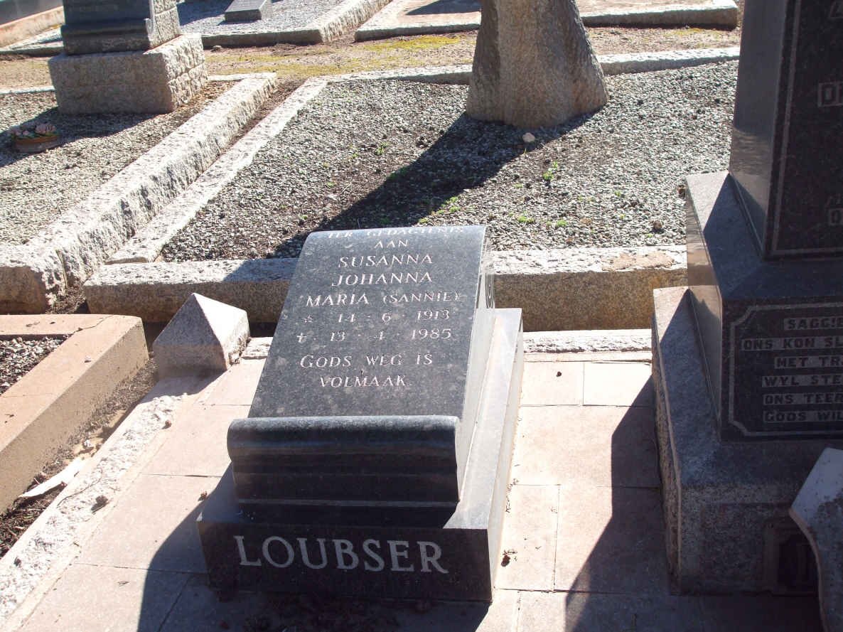 LOUBSER Susanna Johanna Maria 1913-1985
