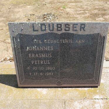 LOUBSER Johannes Erasmus Petrus 1920-1987
