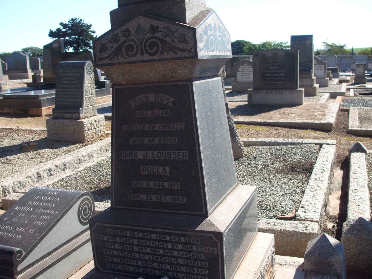 LOUBSER Dirk J. 1917-1942