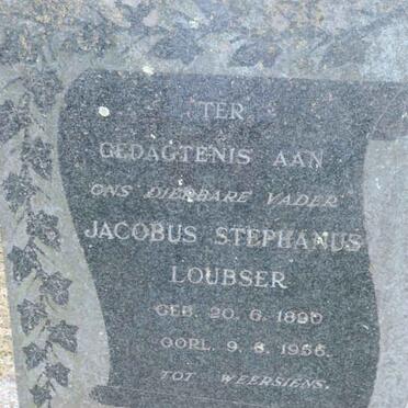 LOUBSER Jacobus Stephanus 1890-1956