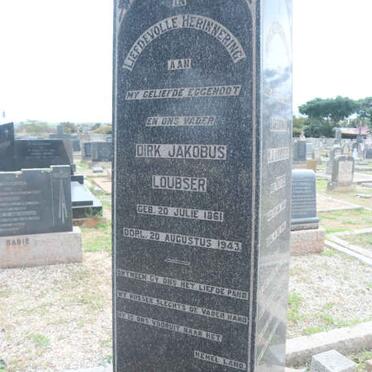 LOUBSER Dirk Jakobus 1861-1943 &amp; Barendina M.J. KOTZE 1861-1946