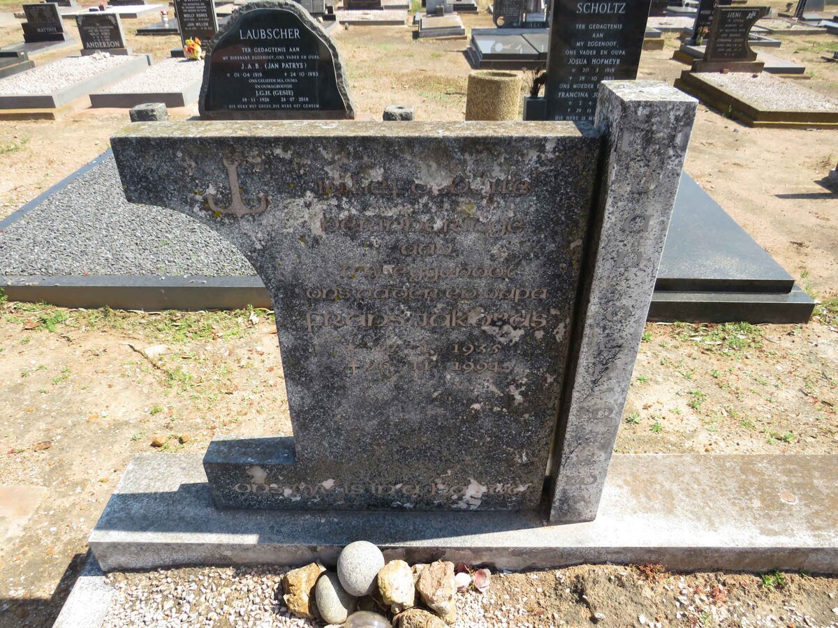 MERWE Frans Jakobus, van der 193?-1994