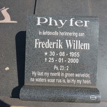 PHYFER Frederik Willem 1955-2000