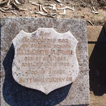 PRINS Elizabeth M. 1838-1900