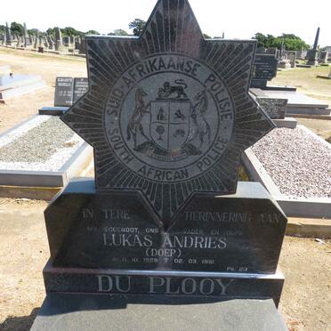 PLOOY Lukas Andries, du 1928-1991