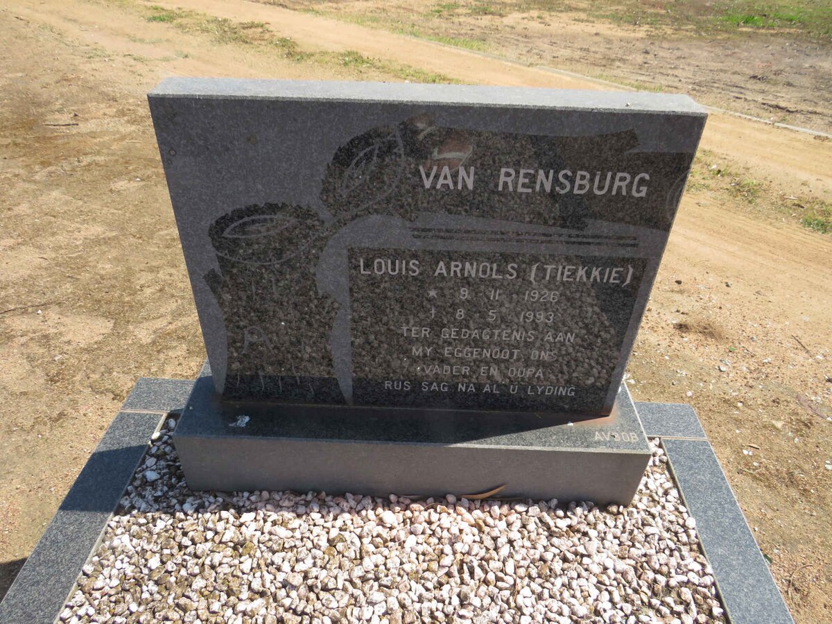RENSBURG Louis Arnols, van 1926-1993