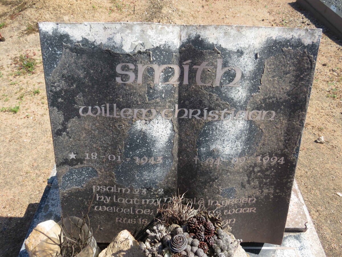 SMITH Willem Christiaan 1943-1994