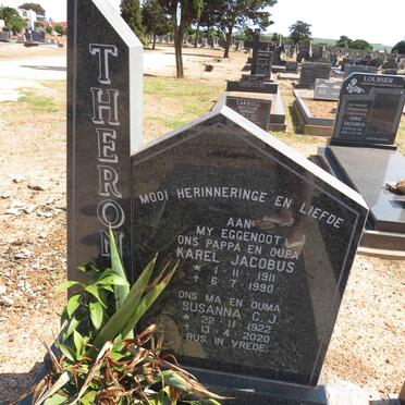 THERON Karel Jacobus 1911-1990 &amp; Susanna C.J. 1922-2020