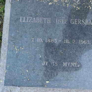 ? Elizabeth nee GERSBACH 1883-1963