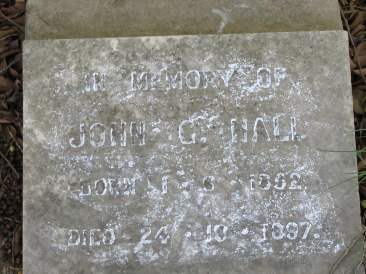 HALL John G. 1852-1897