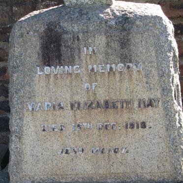 HAY Maria Elizabeth -1918