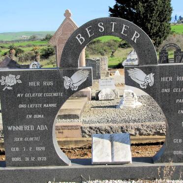 BESTER Michiel 1930-1981 &amp; Winifred Ada CLOETE 1928-1979