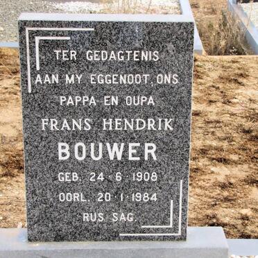 BOUWER Frans Hendrik 1908-1984