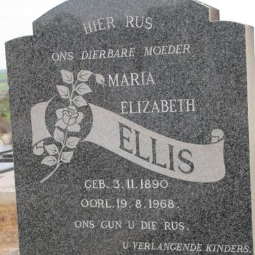 ELLIS Maria Elizabeth 1890-1968