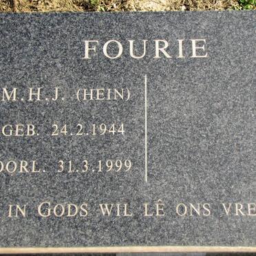 FOURIE M.H.J. 1944-1999