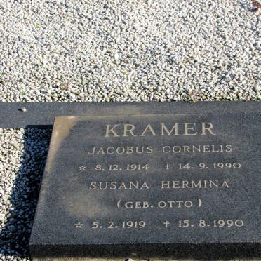 KRAMER Jacobus Cornelis 1914-1990 &amp; Susana Hermina OTTO 1919-1990