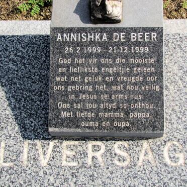 LIVERSAGE Annishka De Beer 1999-1999