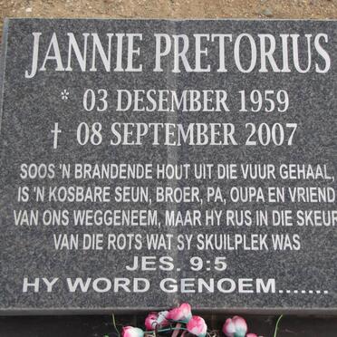 PRETORIUS Jannie 1959-2007