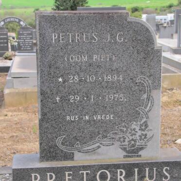 PRETORIUS Petrus J.G. 1894-1975