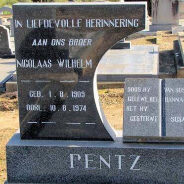 PENTZ Nicolaas Wilhelm 1909-1974