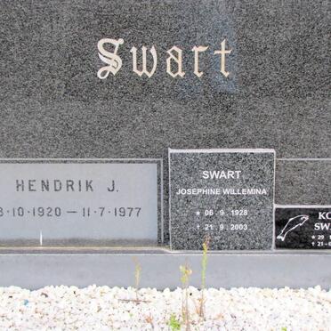SWART Hendrik J. 1920-1977 &amp; Josephine Wilhelmina 1928-2003 :: SWART Koos 1964-2007