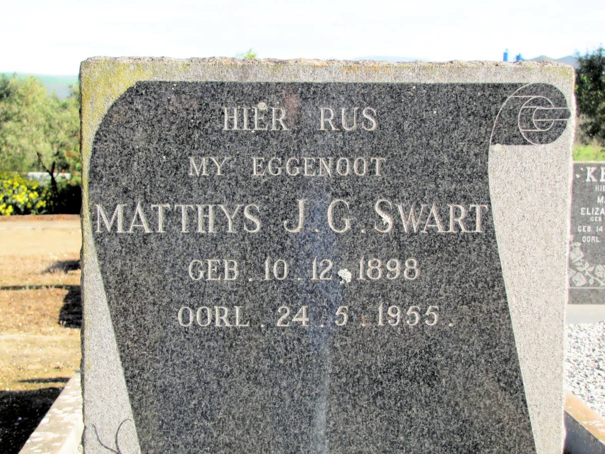SWART Matthys J.G, 1898-1965