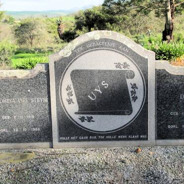 UYS Dolf 1888-1967 &amp; Hendrina STEYN 1919-1966